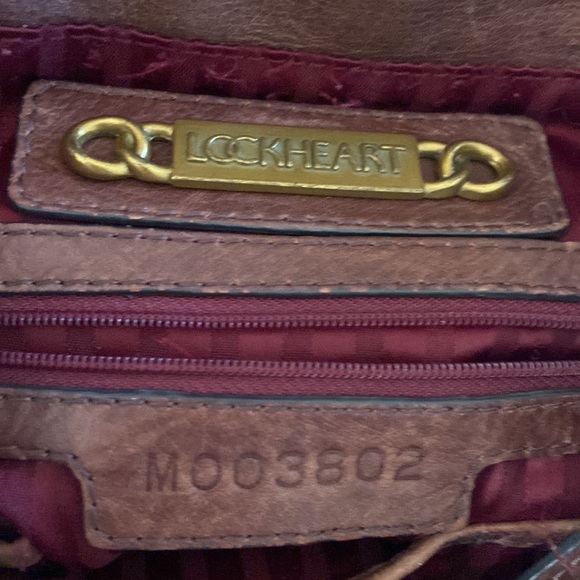 Lockheart Genuine Leather Brown Handbag Numbered - Picture 7 of 8